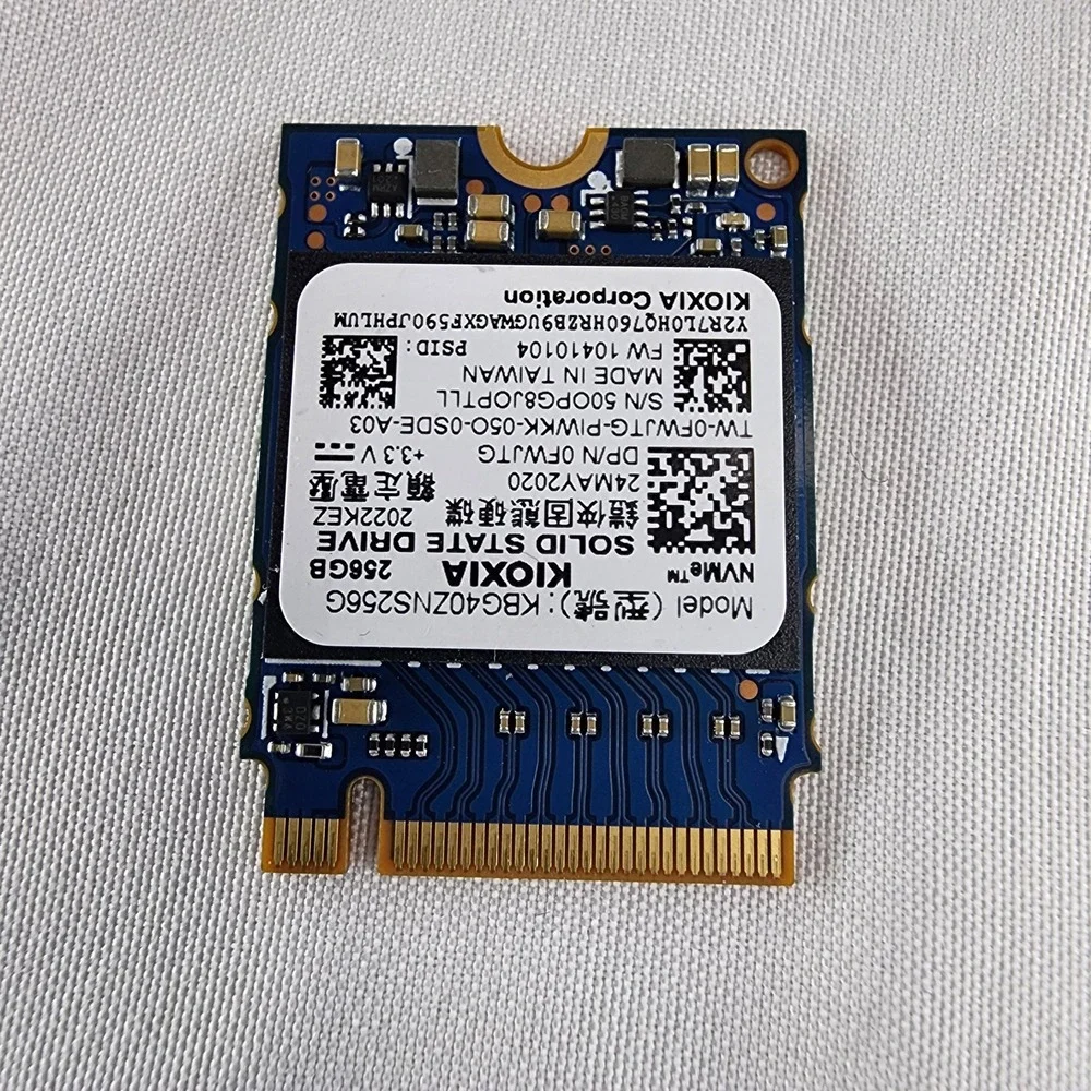 KIOXIA 256GB M.2 2230 NVMe SSD KBG40ZNS256G PCIe Gen3 x4 BG4